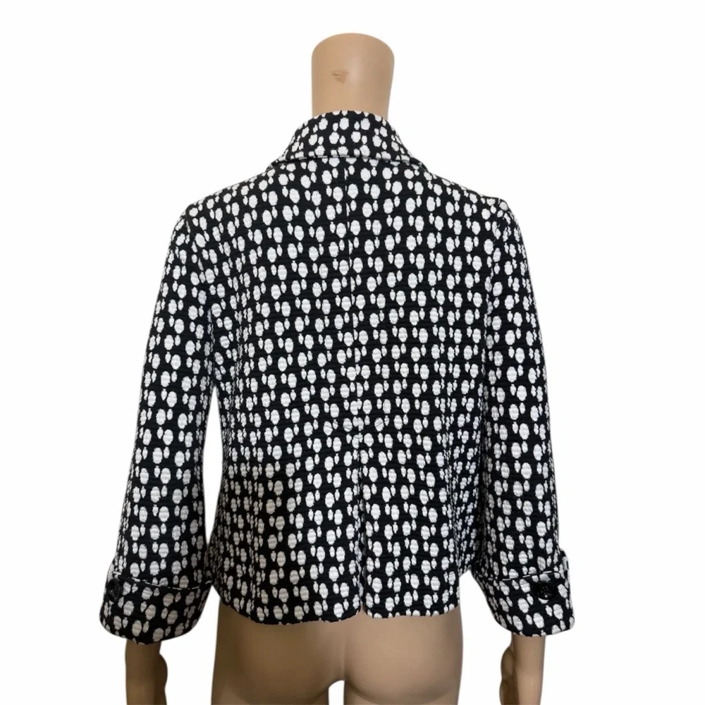 Charter Club Black and White Button Down jacket - Picture 3 of 7